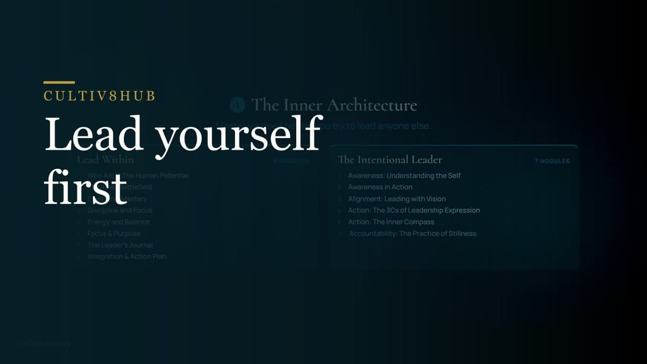 The Cultiv8 Conscious Leadership Program